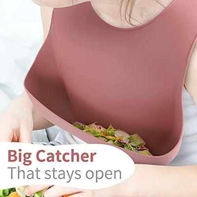 Personalized Food Catcher Silicone Bucket Oto Logo Disesuaikan Berkelanjutan