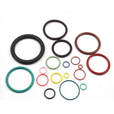 Round FKM Rubber O Ring Bahan EPDM Waterproof Zero Clearance