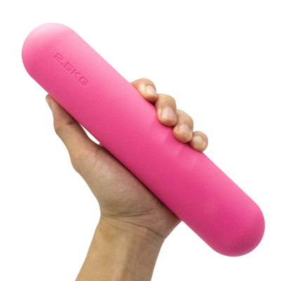 Peralatan Olahraga Berat Gratis Silicone Rubber Dumbbells Set untuk Latihan Kekuatan