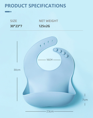 2022 Amazon Hot Sale Food Grade Silikon Tahan Air Bayi Oto Grosir Dengan Saku Penangkap