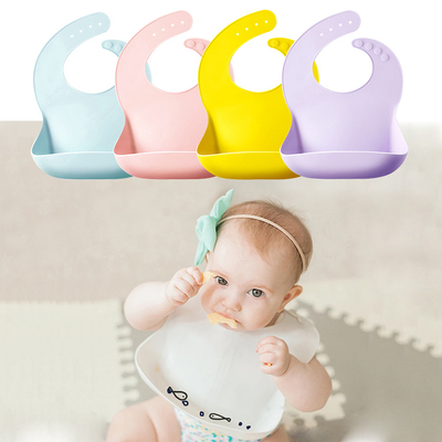 2022 Amazon Hot Sale Food Grade Silikon Tahan Air Bayi Oto Grosir Dengan Saku Penangkap