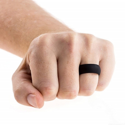 Desain Fashion Tahan Lama Olahraga Silicone Finger Ring Untuk Pria Wanita