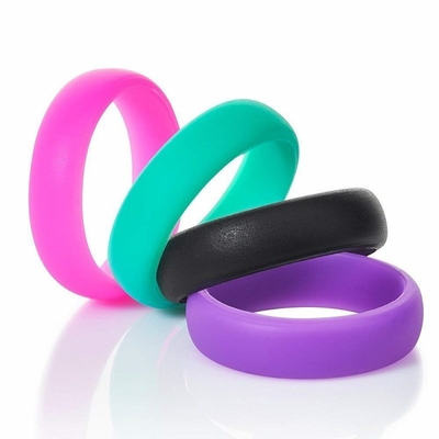 Desain Fashion Tahan Lama Olahraga Silicone Finger Ring Untuk Pria Wanita