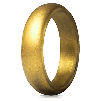 Cincin Silikon Kustom Bergaya Wanita Dengan Cincin Pernikahan Silikon Flash Chic Halus