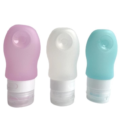Silikon Perjalanan Botol Set Tsa Disetujui Leak Proof Refillable Silicone Squeezable Aksesoris Perjalanan Wadah untuk Toi