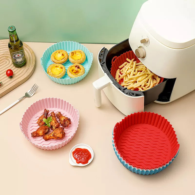 Air Fryer Silikon Panci Makanan Aman Penggorengan Udara Aksesori Oven Penggantian Kertas Liner Perkamen yang Mudah Terbakar