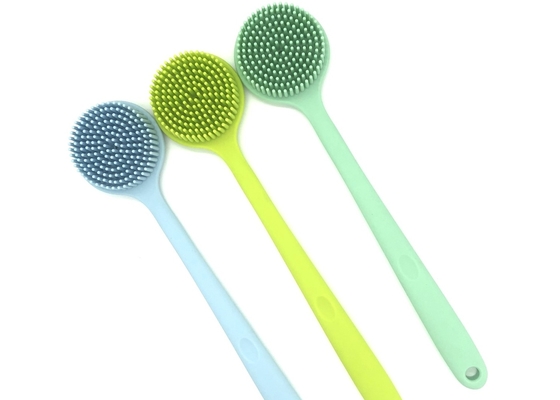 Alat Dapur Silikon Body Scrubber Silikon Tidak Beracun Dengan Pegangan